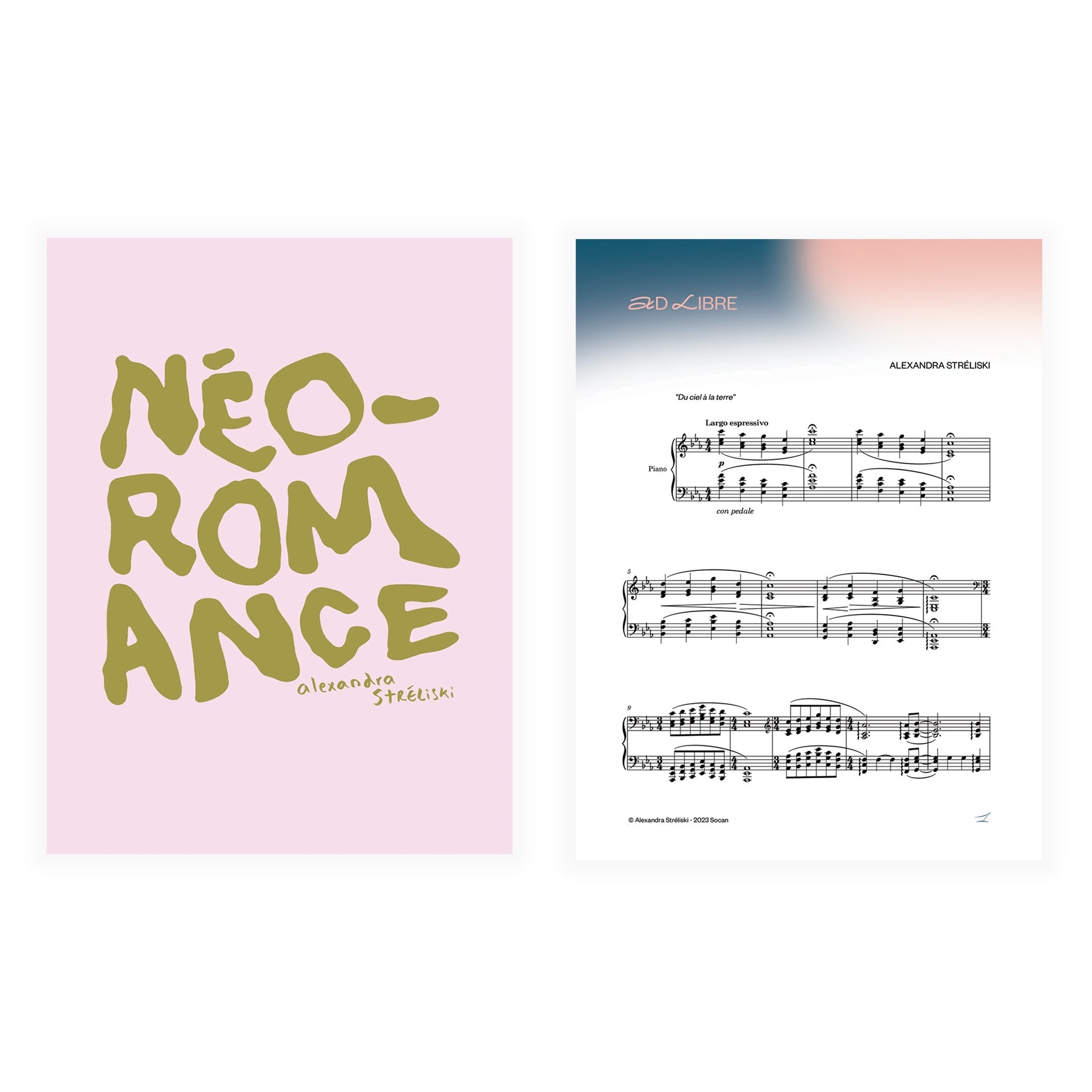 Digital Sheet Music (Individual Compositions + MP3): Néo–Romance