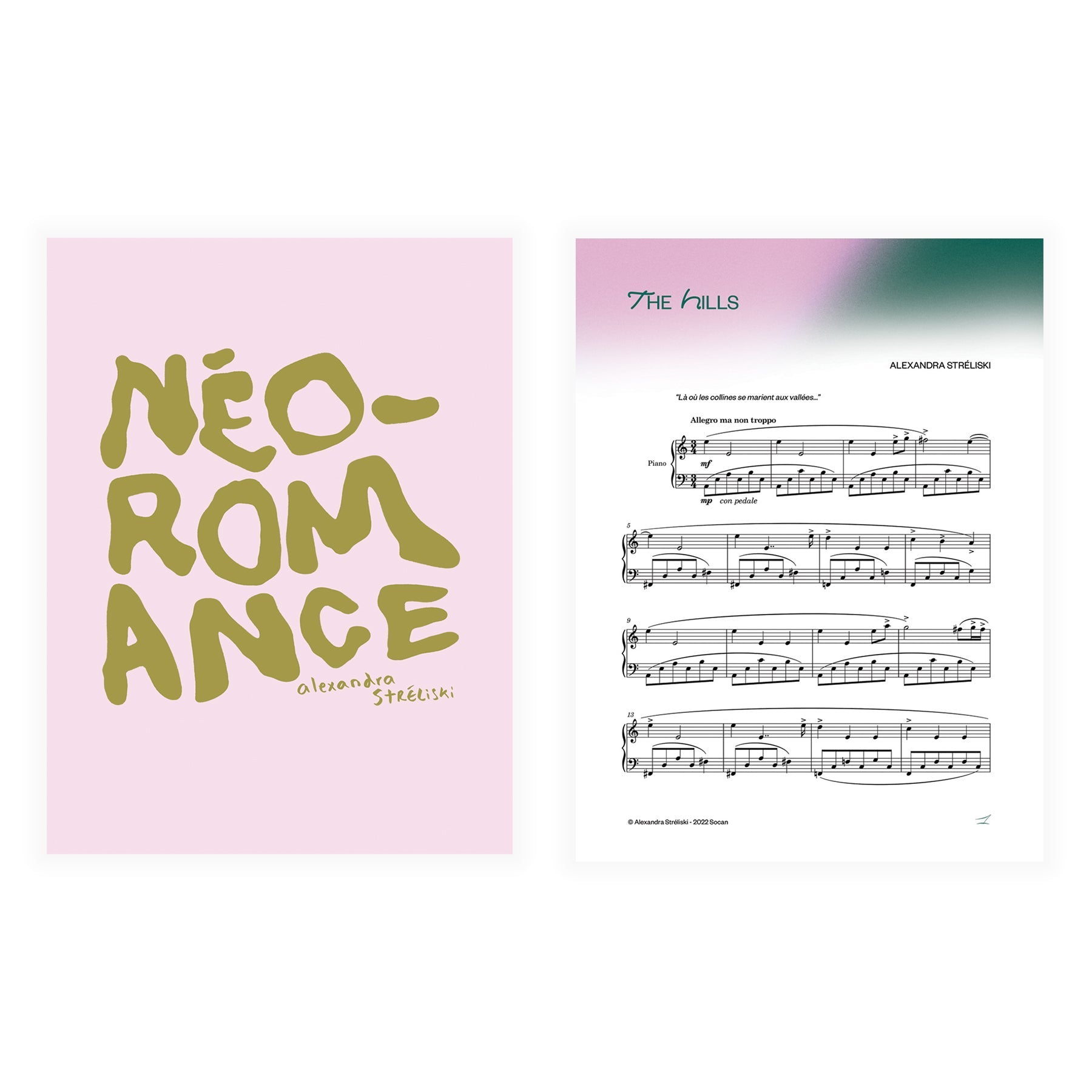 Digital Sheet Music (Individual Compositions + MP3): Néo–Romance