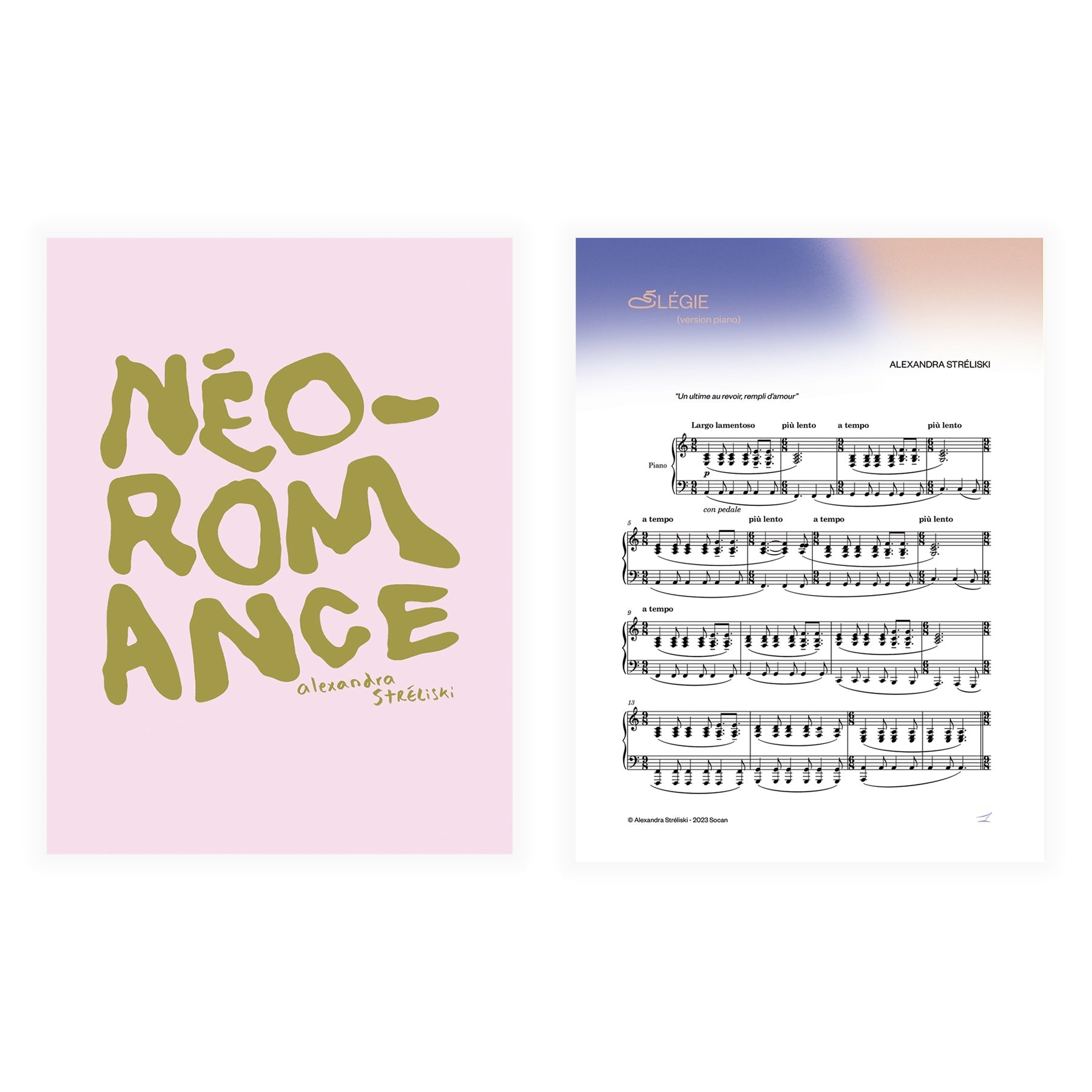 Digital Sheet Music (Individual Compositions + MP3): Néo–Romance
