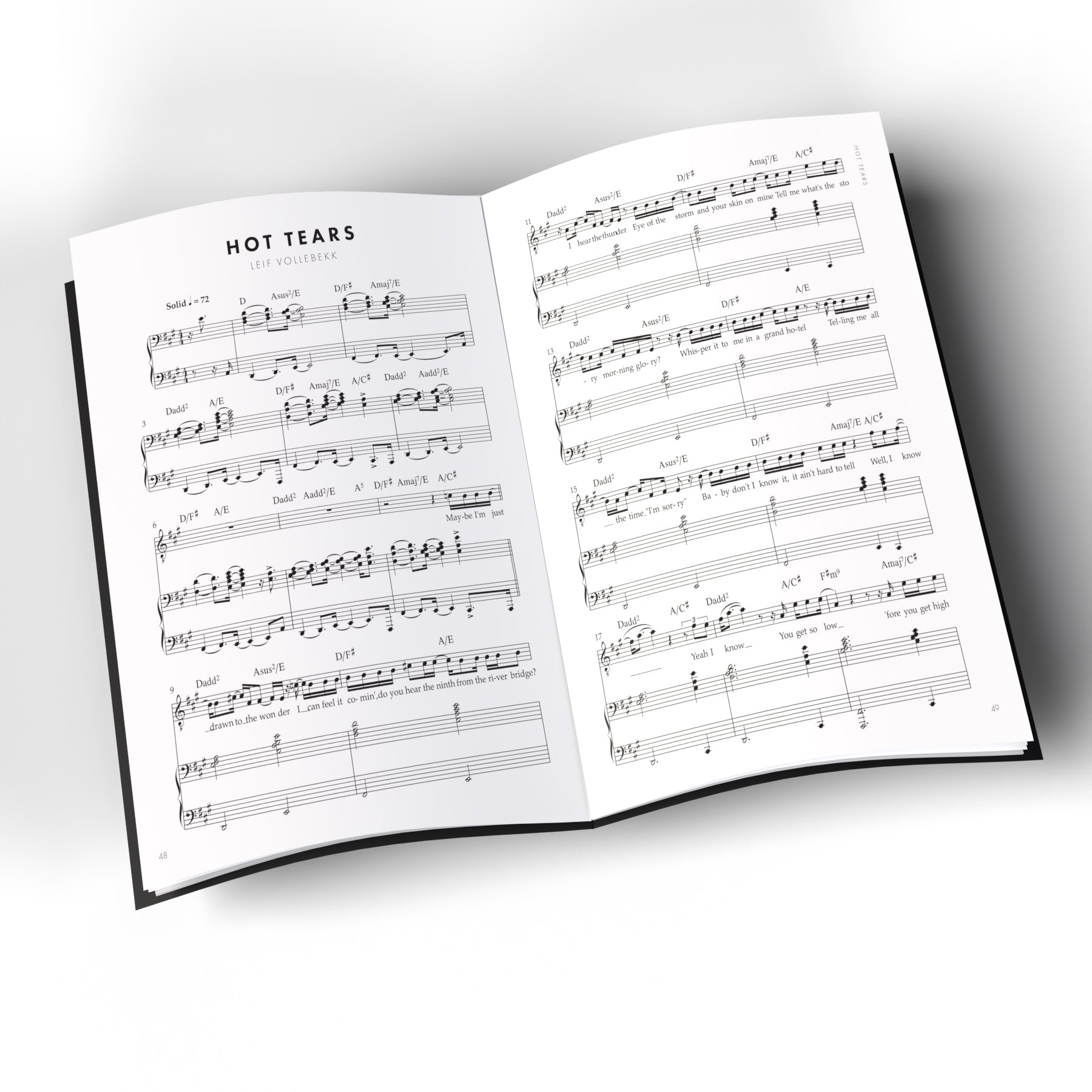 Sheet Music Book (Printed) - Piano Songs Vol. 1